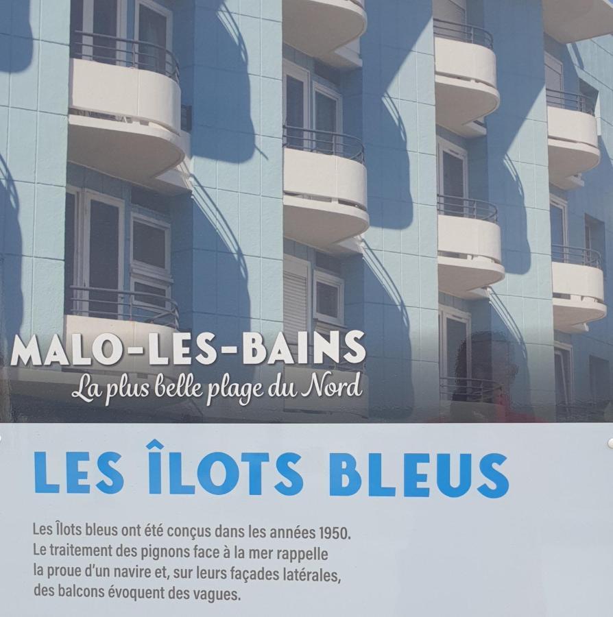 Studio Vue Mer Au Coeur De Malo Les Bains Pieds Dans L Eau Dunkirk Ngoại thất bức ảnh