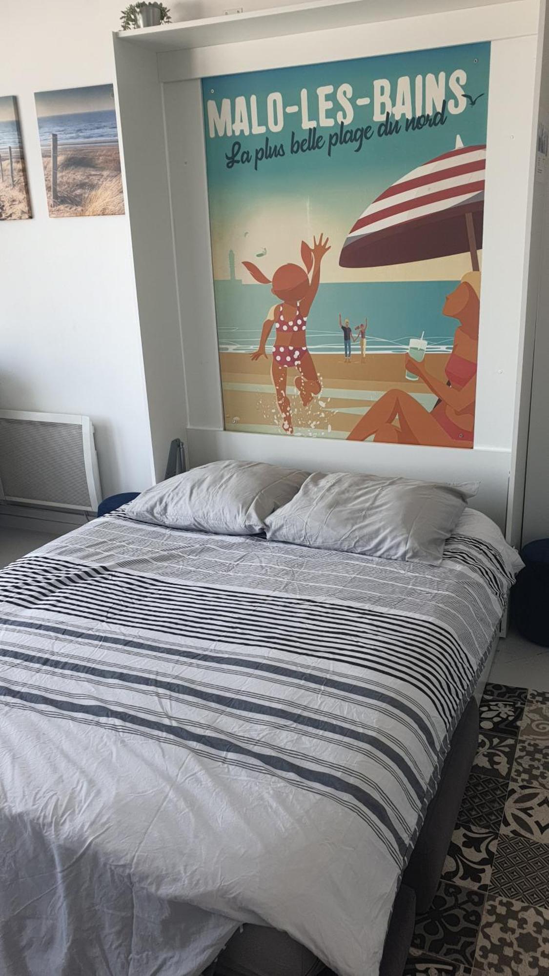 Studio Vue Mer Au Coeur De Malo Les Bains Pieds Dans L Eau Dunkirk Ngoại thất bức ảnh